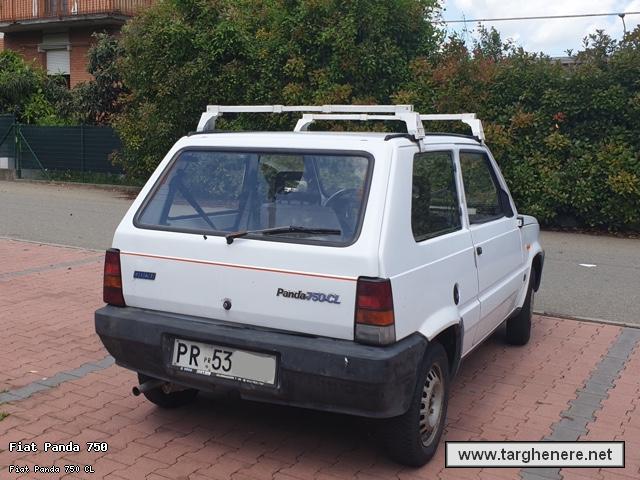 Galleria di Targhenere.net - : Fiat Panda 750 CL