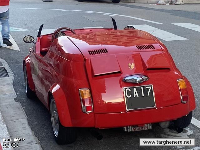 Galleria di Targhenere.net - : Fiat 500 F